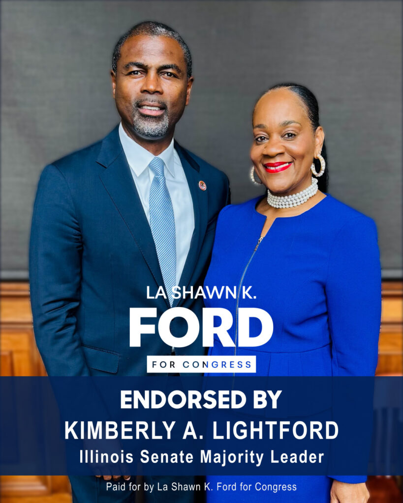 Illinois Senate Majority Leader Kimberly Lightford endorses La Shawn K. Ford for Congress