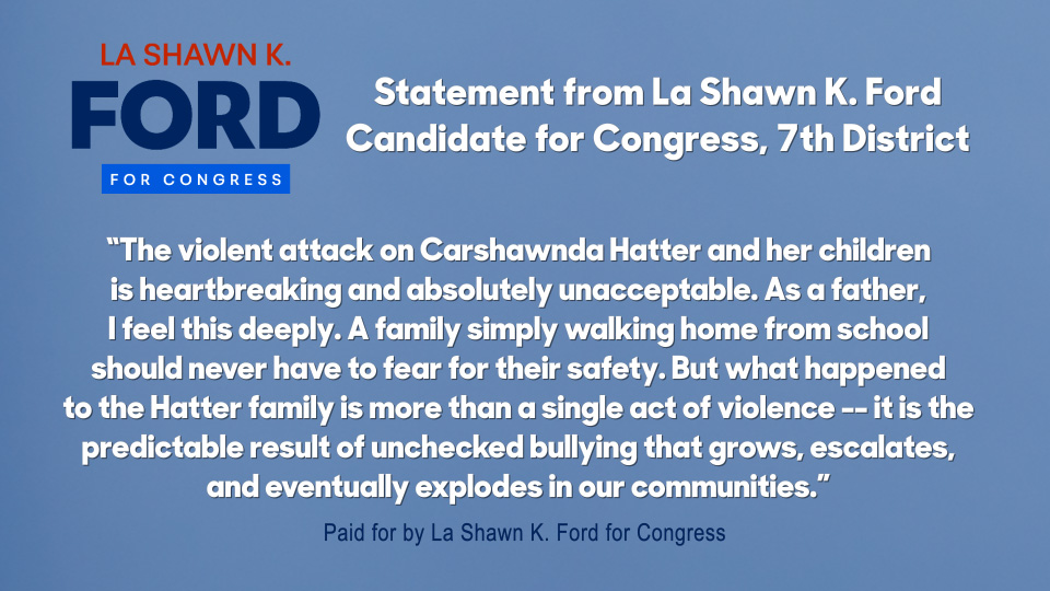 Statement on the Violent Attack Against Carshawnda Hatter and Her Children