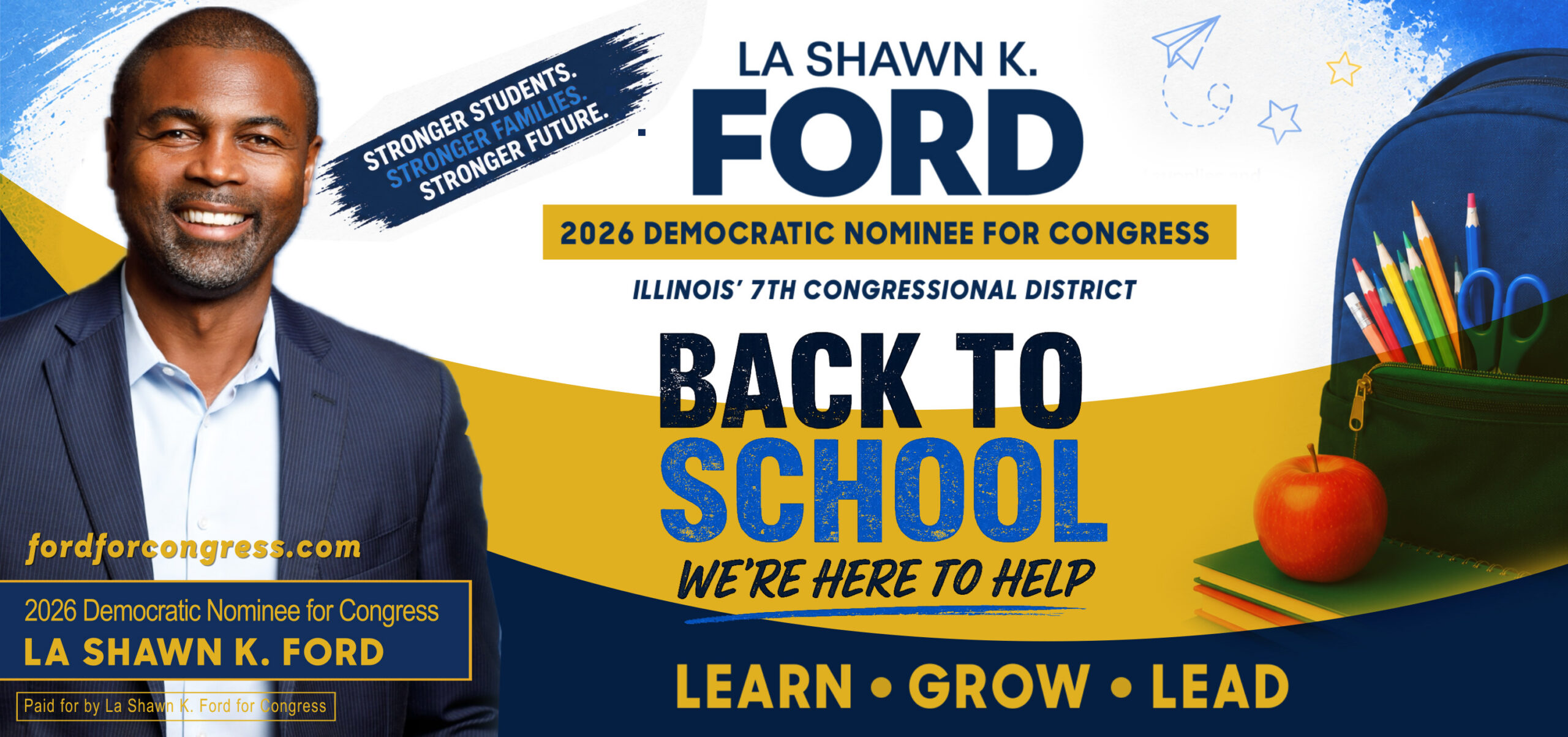 Ford for Congress Back to School